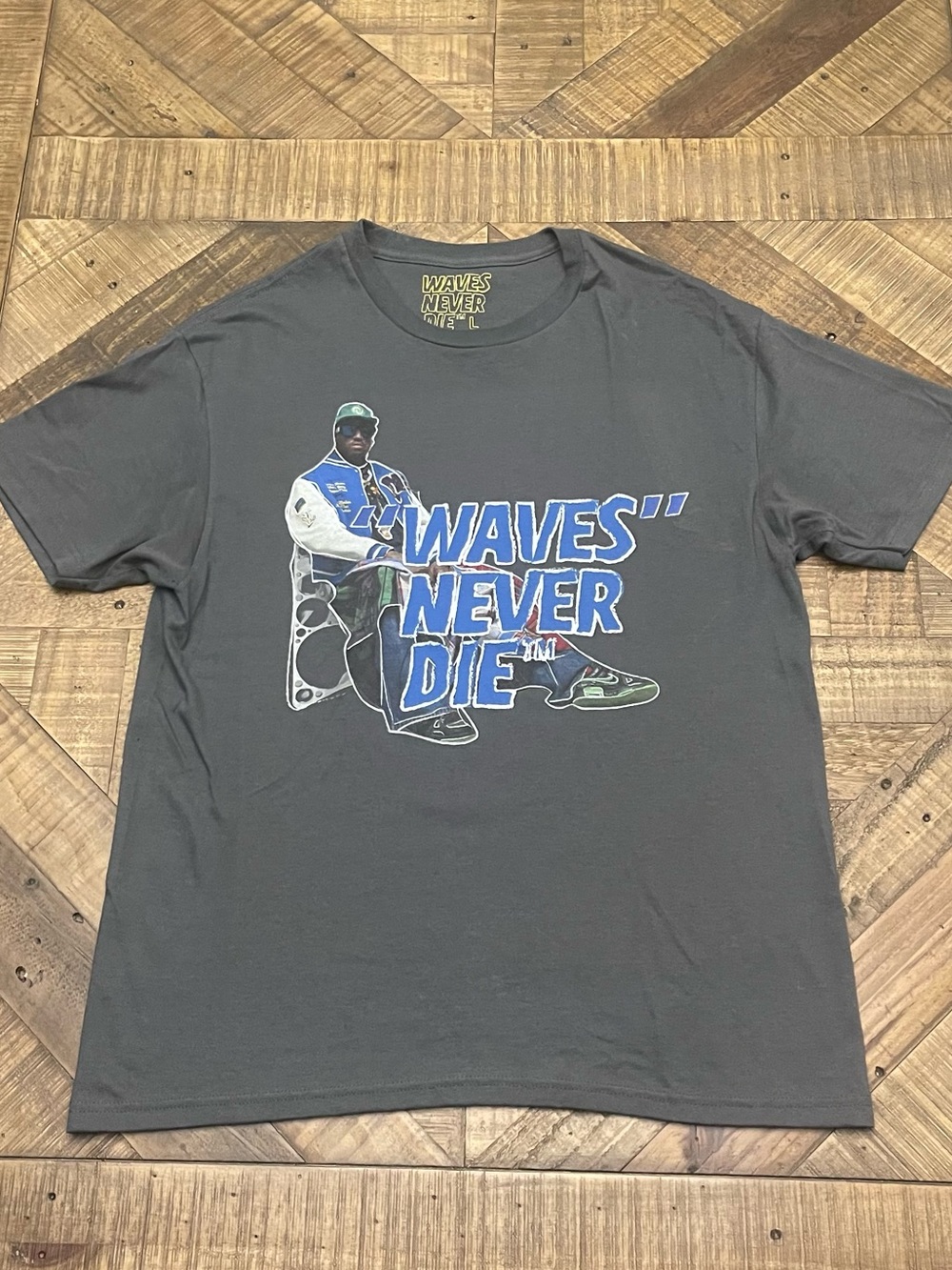 graphic streetwear t-shirt from the indie brand Waves Never Die